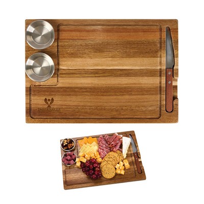 Arthur 4-Piece Acacia Wood Steak Board